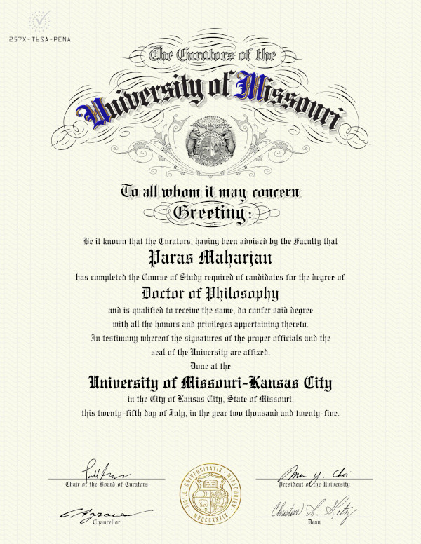 Diploma Certificate